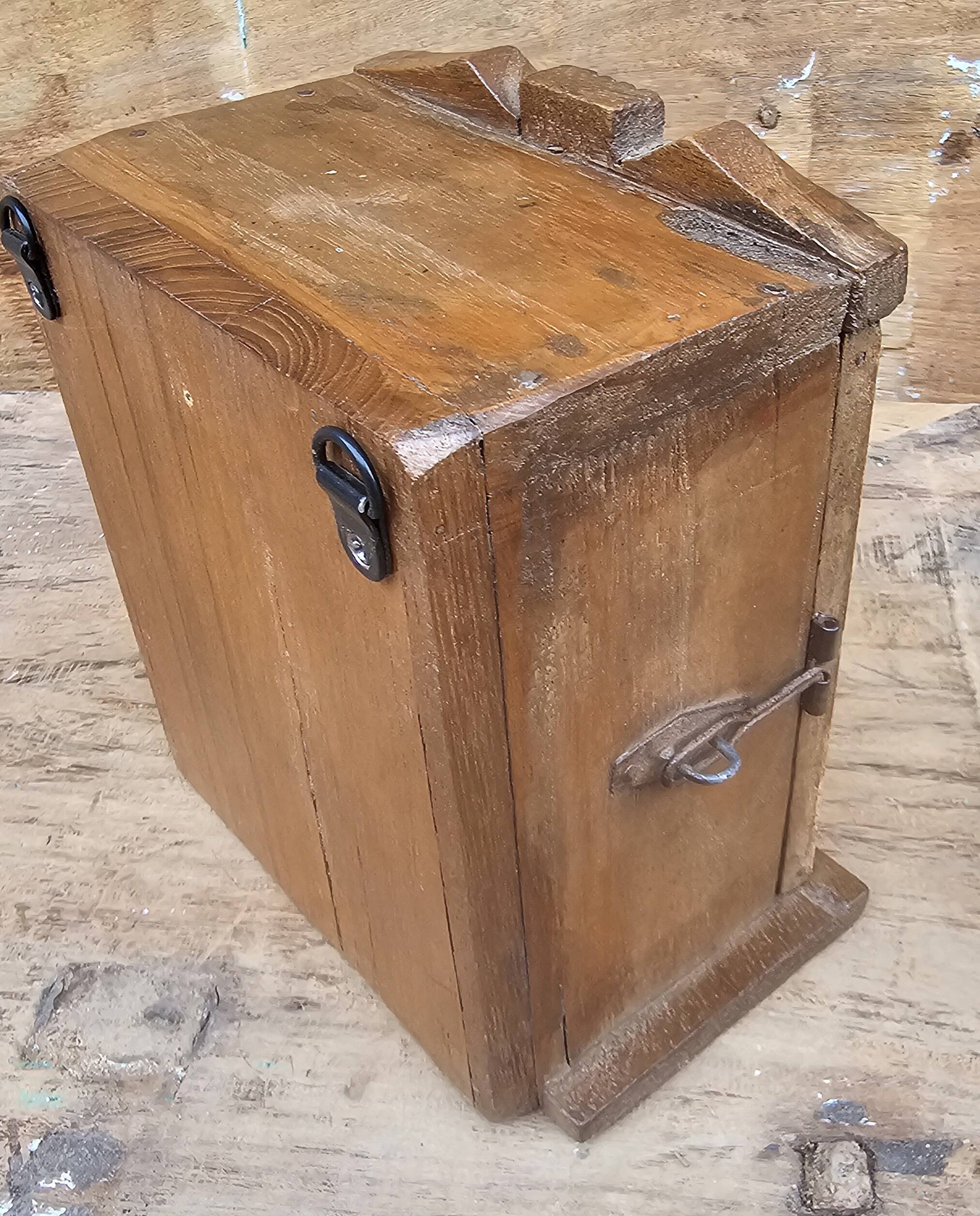 Art Deco teak wall display case