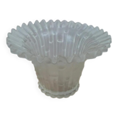 Vintage frosted glass vase – Made in Italy 🇮🇹