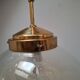 Midcentury Brass and Smoked Bubble Glass Pendant by Kamenický Šenov, 1960s