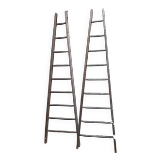 Old wooden ladders