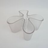 Pocket tray basket, Guzzini pen holder in transparent plastic