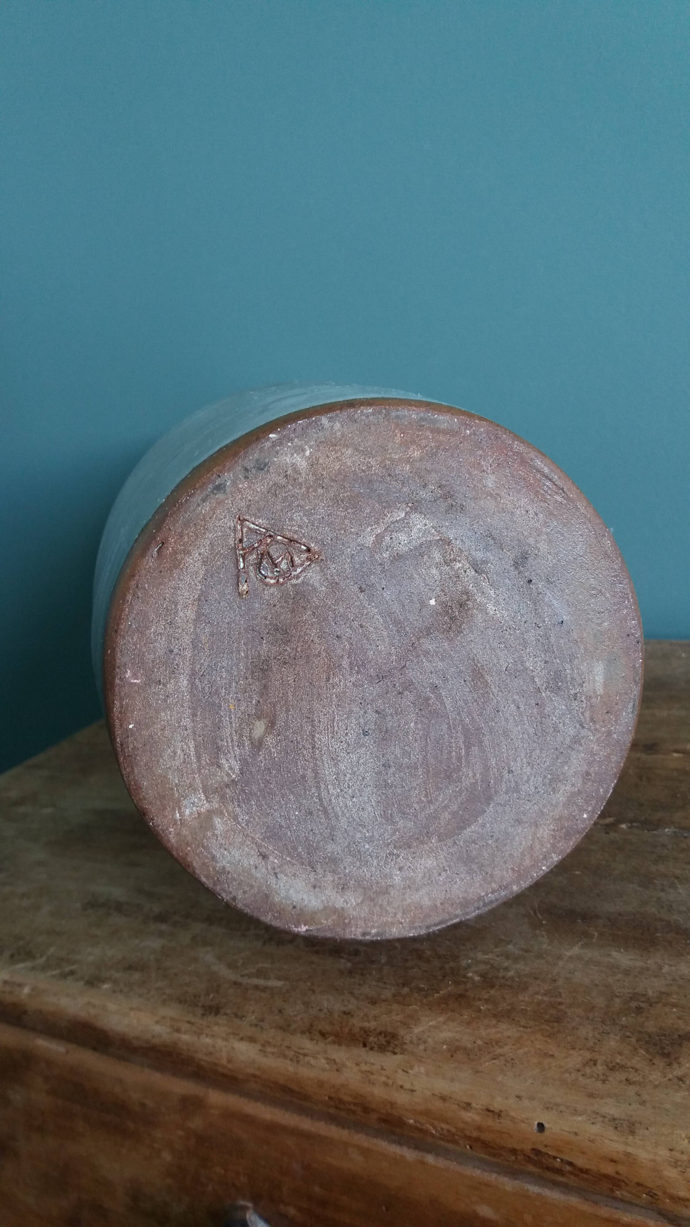 Vase signed Atch, Chantal and Thierry Robert, 1970s