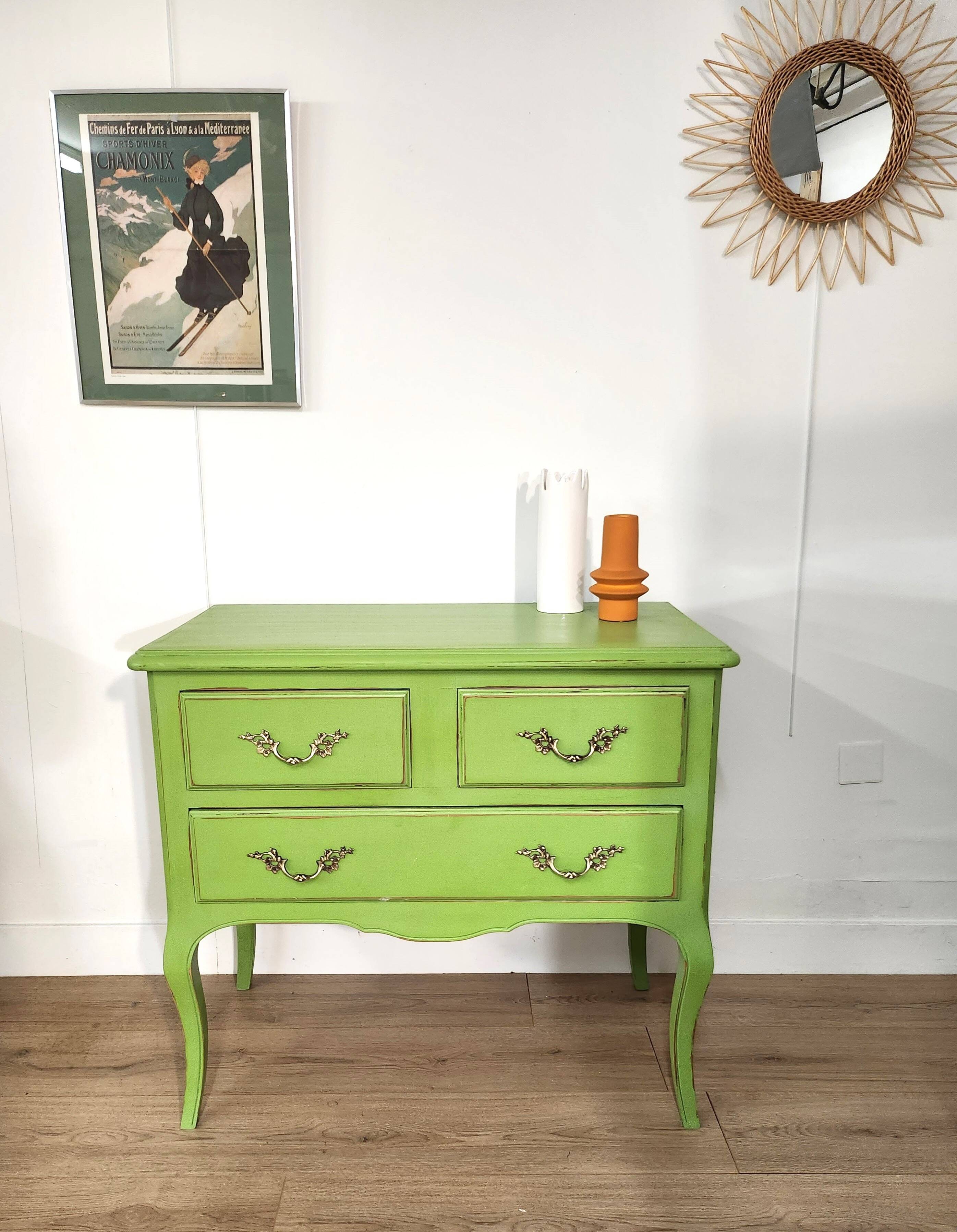 Anise green chest of drawers