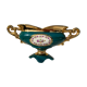 Vintage porcelain rose planter vase