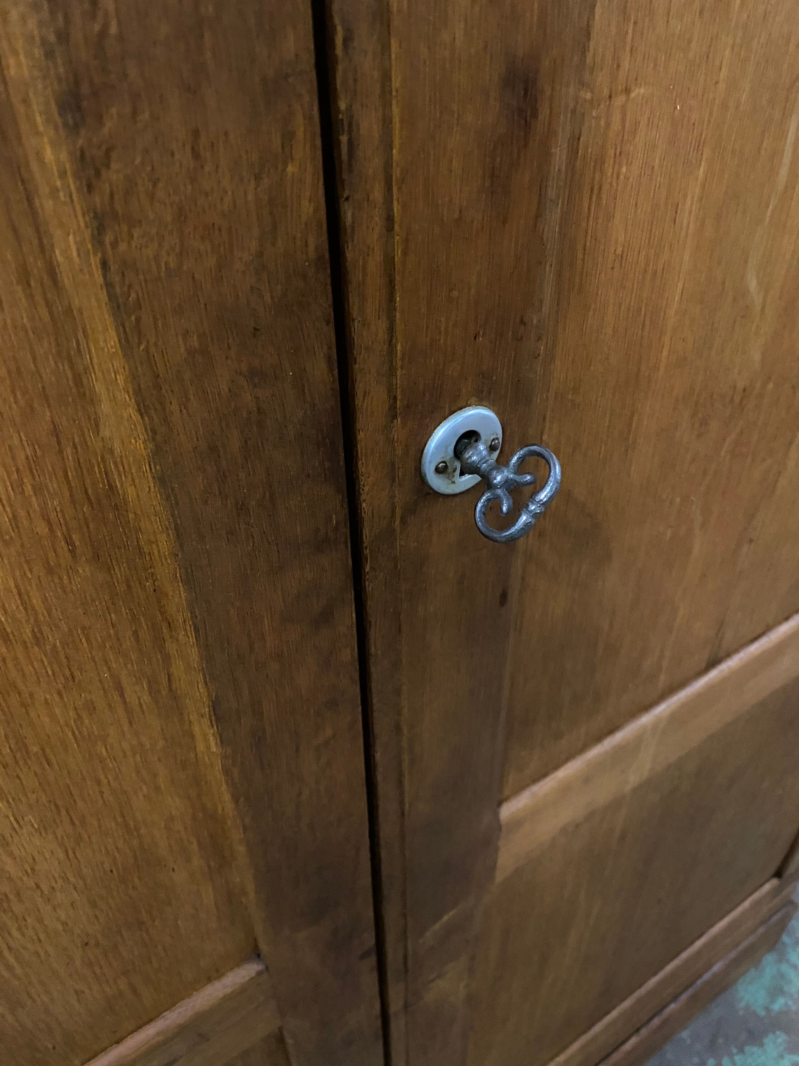 Parisian cabinet vintage solid oak