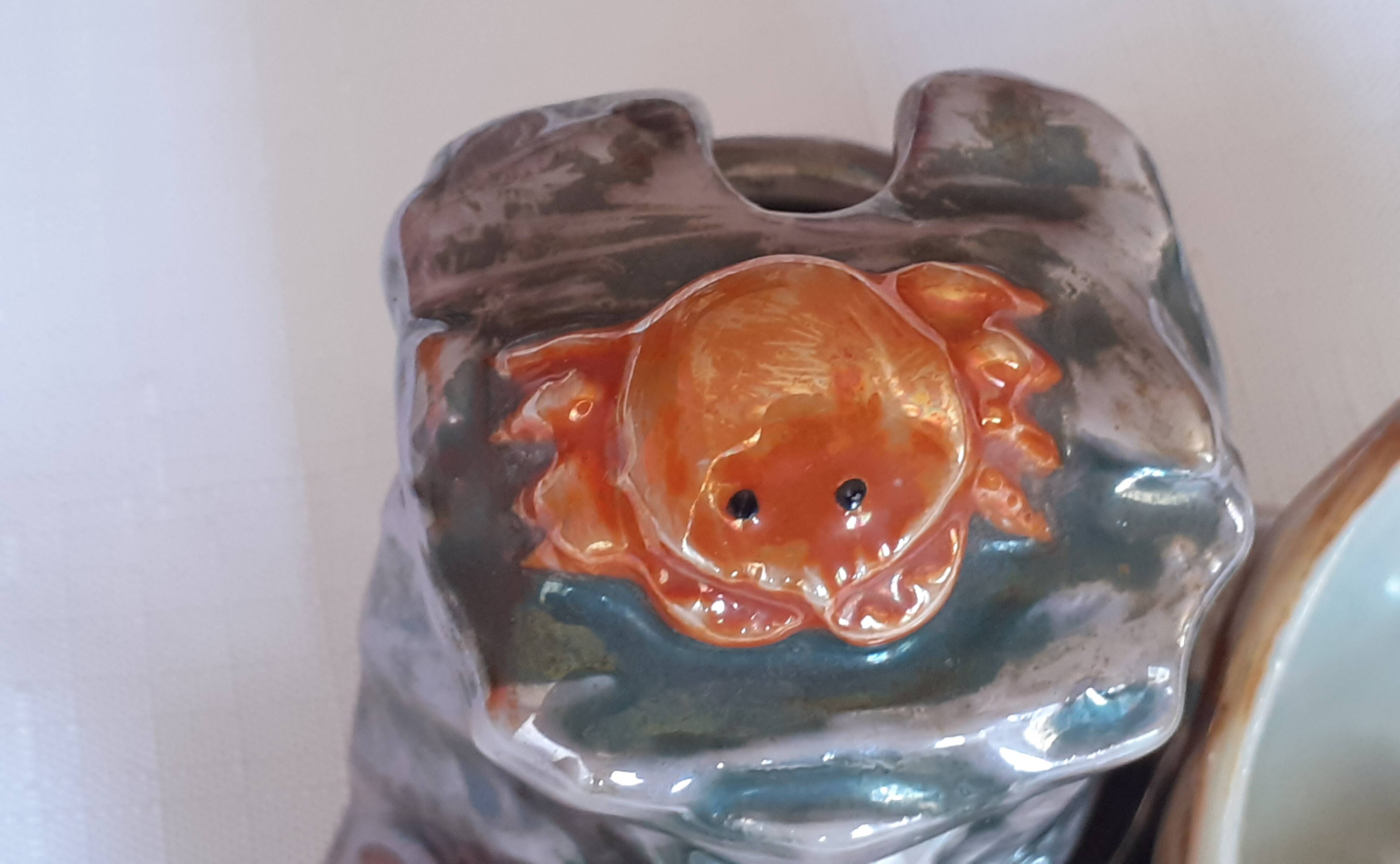 Porcelain salt cellar / Sea theme