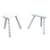 Duo of milking stools with turned legs.