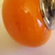 Vintage hanging from the 70s with chrome frame and enamelled orange ball finish