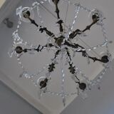 chandelier Crystal bronze dore rocaille style nineteenth pendants