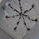 chandelier Crystal bronze dore rocaille style nineteenth pendants