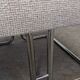 Low stool or tubular ottoman Space Age, France around 1970