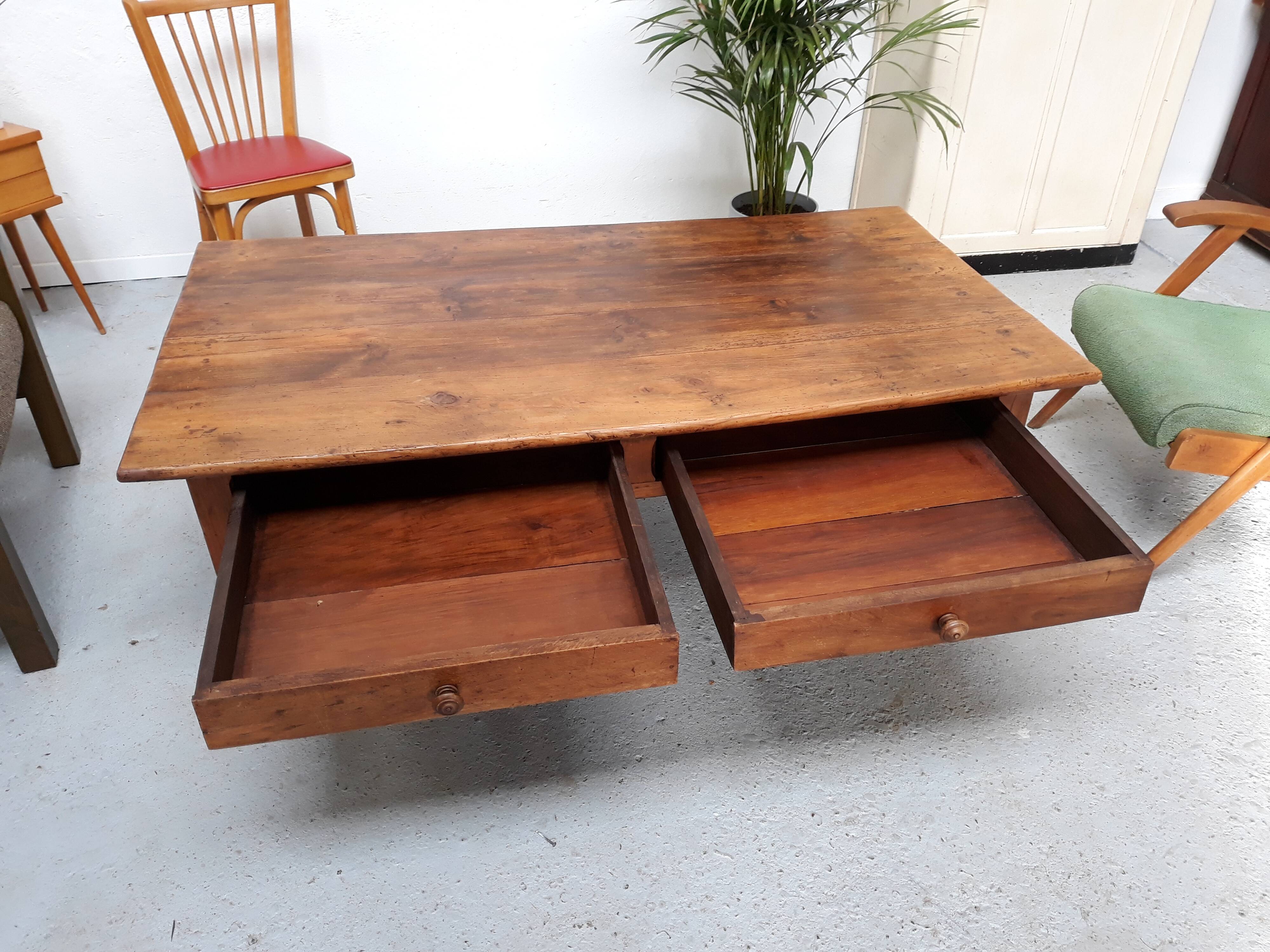 Vintage wood farm table