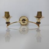 Suite of 3 Art Deco wall lights attributed to Gilbert Poillerat