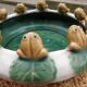 Vintage Majolica Ceramic Garden Cut
