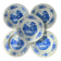 Deep plates Sarreguemines Romantic blue decor