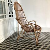 Armchair in rattan