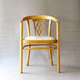 Thonet leather armchair N° A969 F, circa 1930, Art deco