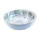 Bowl XXL salad bowl in sky blue earthenware with fish