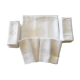 Nappe damassée et ses 12 serviettes brodé monogramme SC damas floral