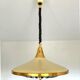 Retractable metal and  glass pull down pendant
