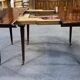 19th-century Louis XVI dining table in Cuban mahogany.