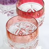 Mid-Century Hand Blown Crystal Wine Glasses from Hofbauer, Set of 6