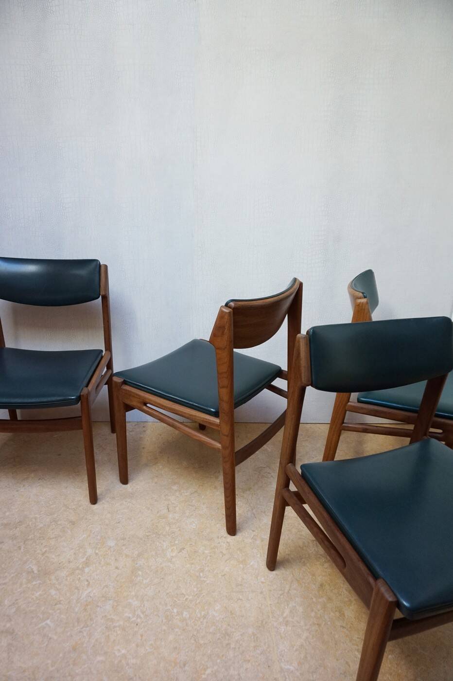 Midcentury Scandinavian Teak Dining Chairs, set of 4