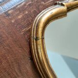 Petit miroir doré classique