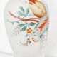 Opaline glass vase with hand-painted flowers, 1900
