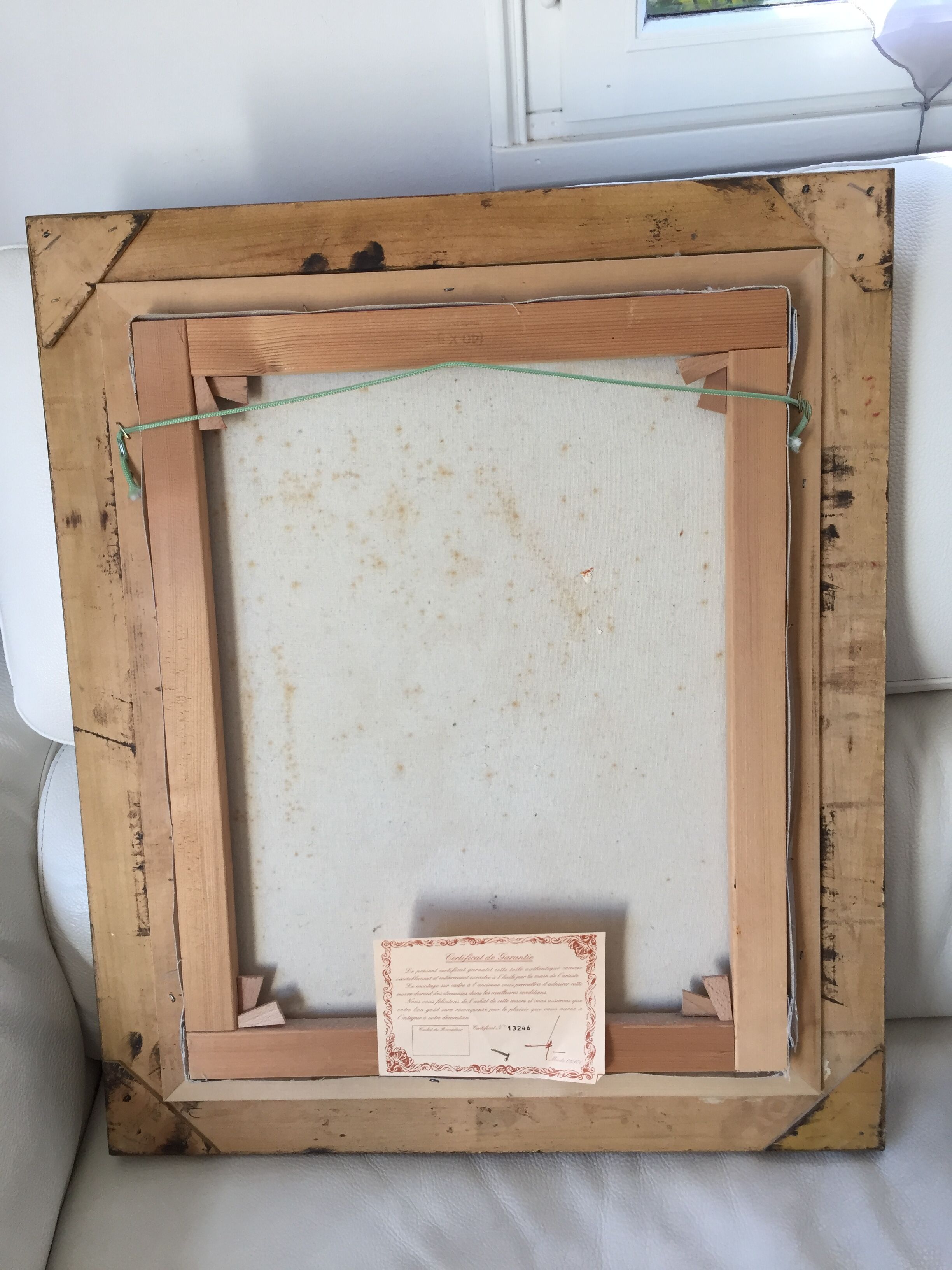 Framed canvas flower board