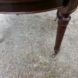English table in solid mahogany, early twentieth