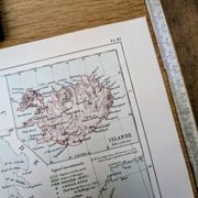 Denmark and dependencies, period map, 1887, Authentic