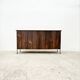 Enfilade in formica imitation rosewood with a chrome base, 1970.