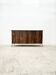 Enfilade in formica imitation rosewood with a chrome base, 1970.