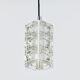 Bakalowits Vienne, jusqu'à trois lampes suspendues en cristal facetté, Autriche, années 1960
