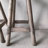 Pair of rustic high stools
