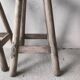 Paire de tabourets hauts rustiques