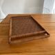 Plateau rotin vintage