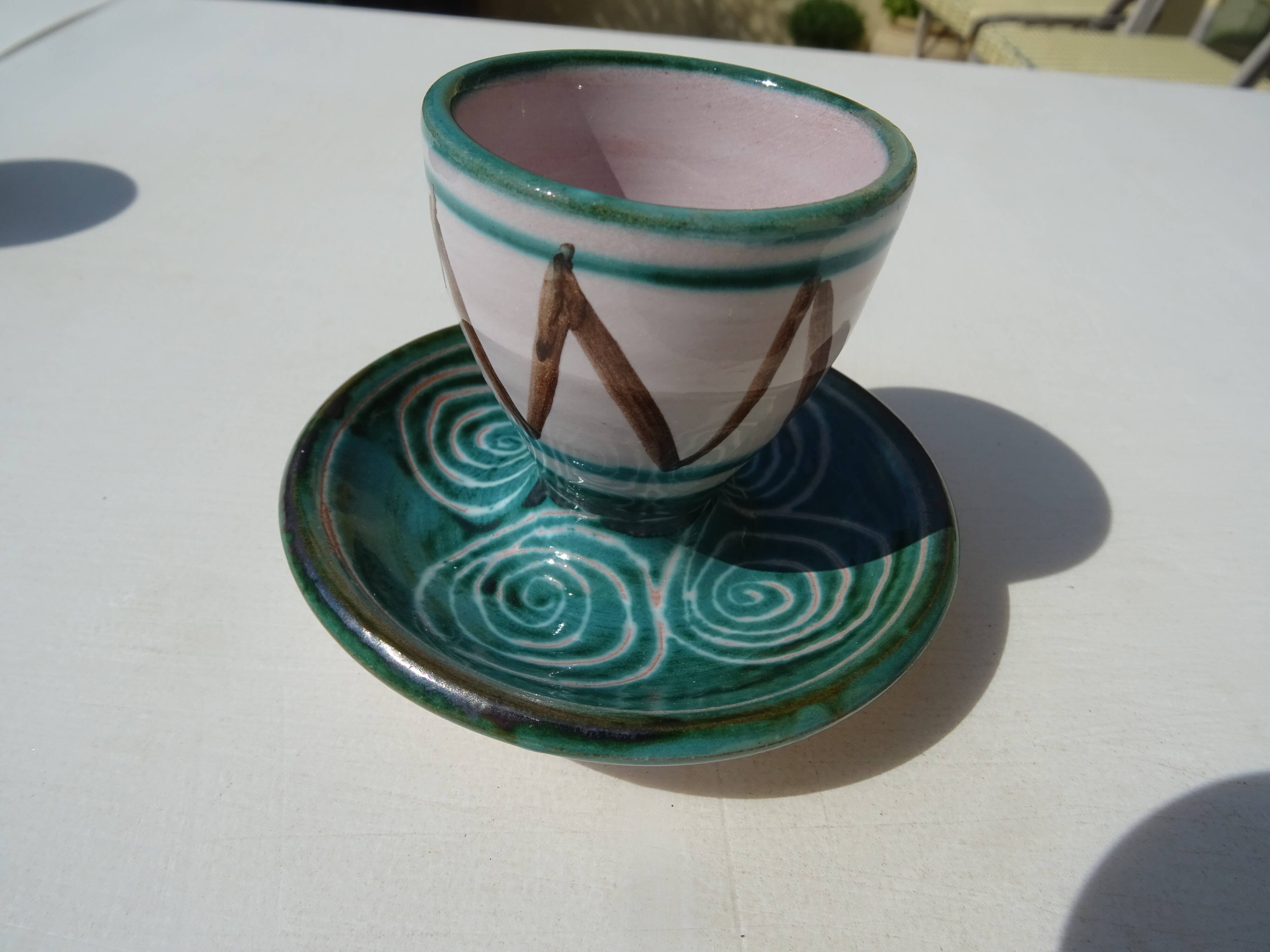 3 ceramic shells Robert Picault Vallauris Vintage