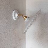 Vintage opaline lace wall light