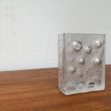 Mid-century German space age bubble glass vase by Gral, 1960s.
