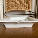 White porcelain ashtray empty pocket