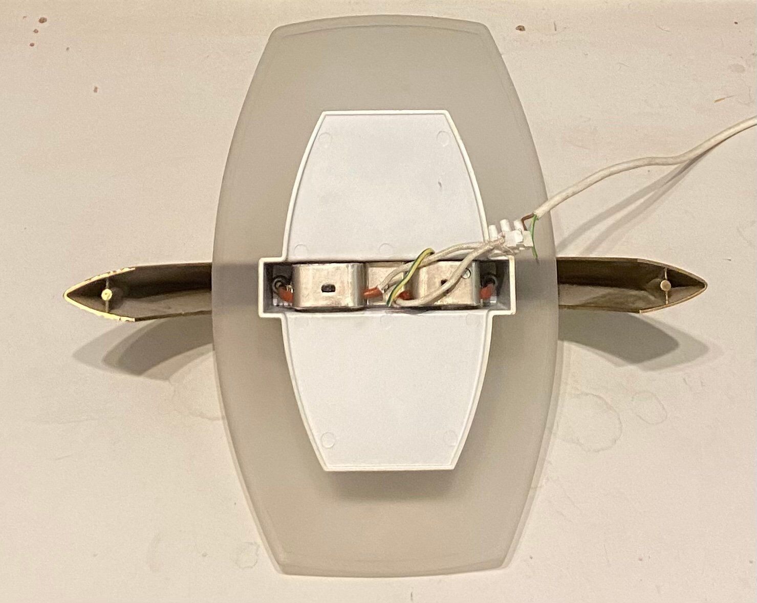 Mid-Century Italian Satinated Glass Sconces, Set of 3