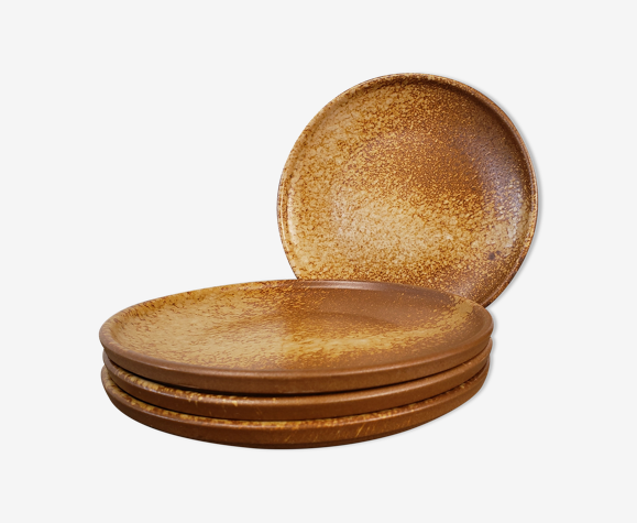 Lot de 4 assiettes en grès de Rigny
