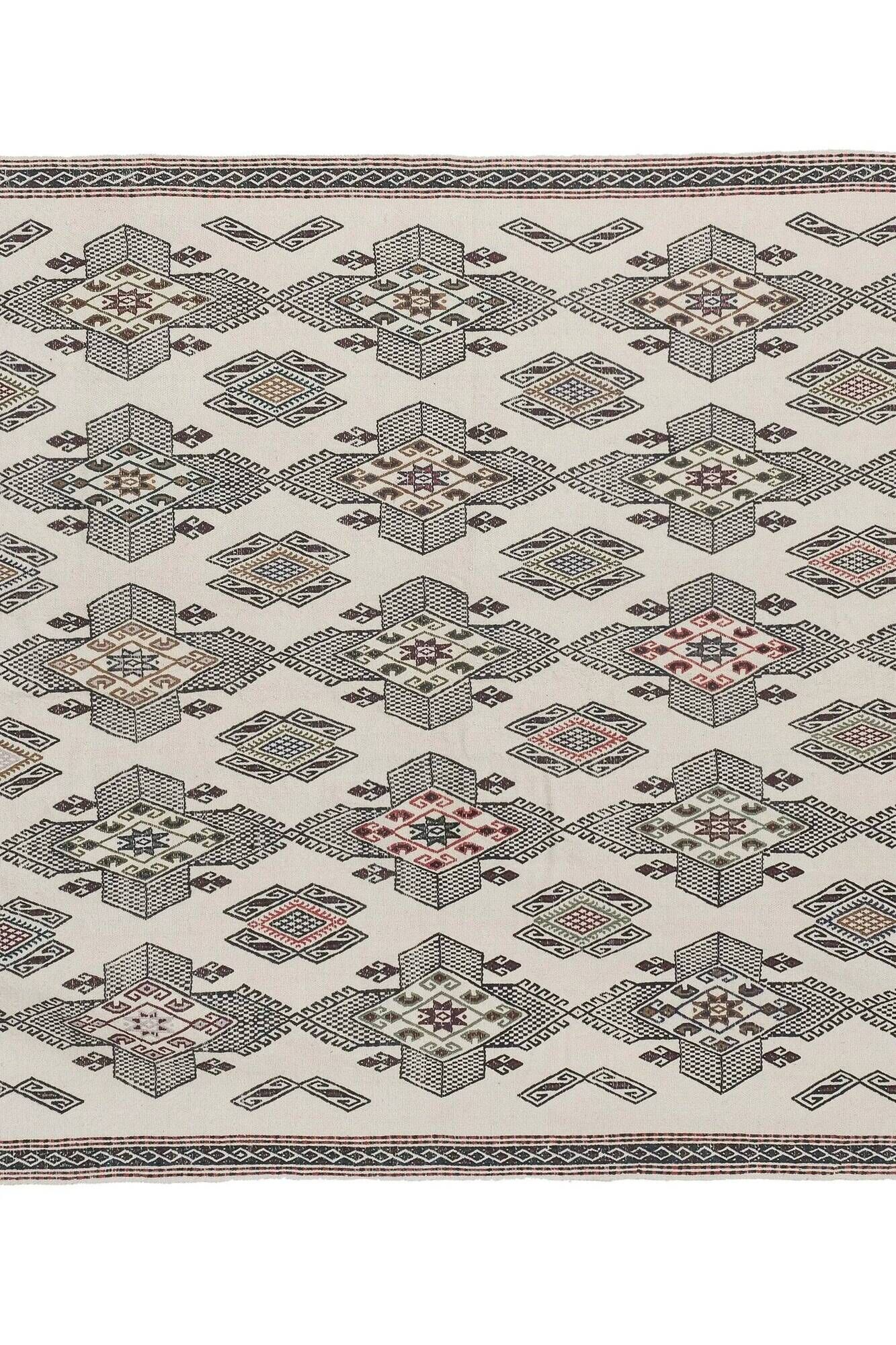 Vintage Turkish kilim handwoven 157x225 cm