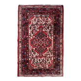 Handmade vintage Persian Hamadan rug 2.5' x 4' (77cm x 124cm), 1970s