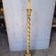 Lampadaire bois sculpté doré polychromé ep 1940