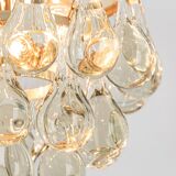 Small Murano glass ceiling pendant in the shape of a drop by C.Palme, Germany, 1970s.