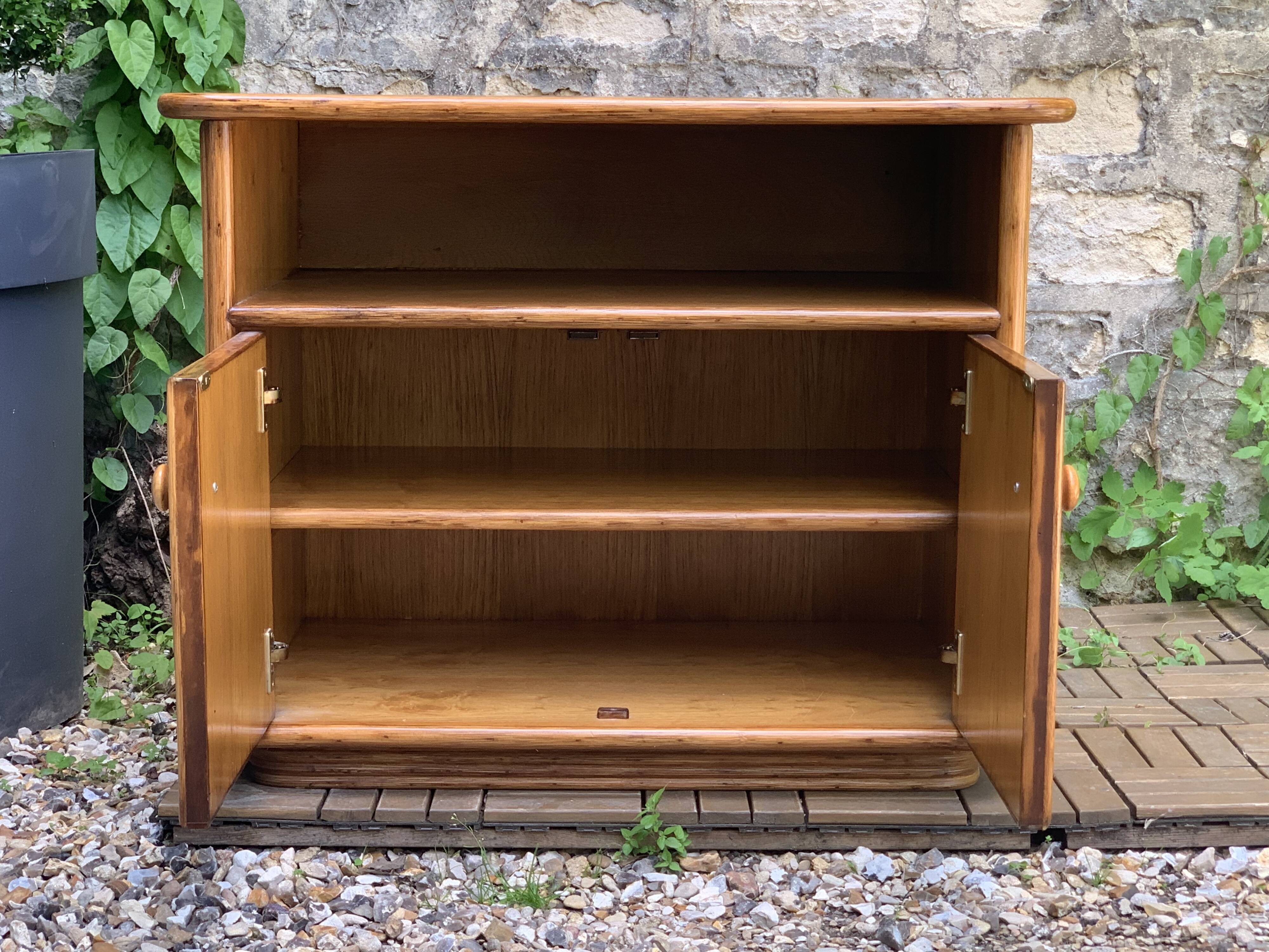 Oak rattan and woven wicker furniture 1980