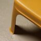 Sculptural Monobloc Chair in Yellow ABS Plastic 1970s